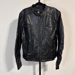 NWT Whet Blu April 100% Leather Moto Biker Jacket, Size 3X, Style #WBL1721